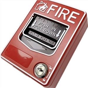 Stație buton alarmă de urgență la incendiu