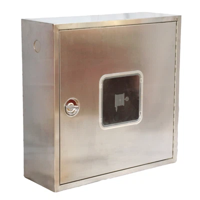 Cutie de tambur cu furtun de foc din oțel inoxidabil